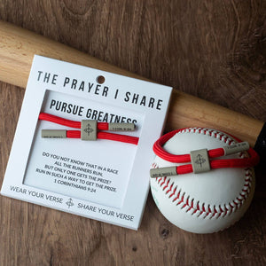 PURSUE GREATNESS Christian Cord Bracelet