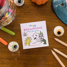 Load image into Gallery viewer, 50 Pages Halloween Spooky-theme Mini Coloring Book for Adult

