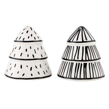 Load image into Gallery viewer, Ceramic Salt + Pepper Tree Shakers
