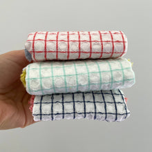 Load image into Gallery viewer, 100% cotton waffle square bright fringe kitchen dishcloth
