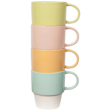 Load image into Gallery viewer, Flora Assorted Nesting Mugs Set of 4

