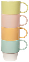 Load image into Gallery viewer, Flora Assorted Nesting Mugs Set of 4
