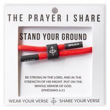 Load image into Gallery viewer, STAND YOUR GROUND Christian Cord Bracelet
