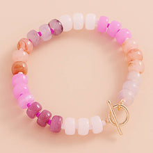 Load image into Gallery viewer, Ombre Flat Round Shaped Beads Stretch Bracelet
