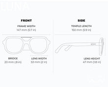 Load image into Gallery viewer, LUNA ROSE Polarized Square Designer Fashion Sunglasses
