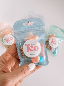 Mini Pastel Party Packs {candy zipper pouch}