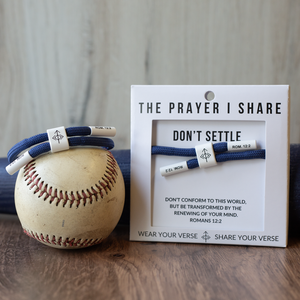 DON'T SETTLE Christian Cord Braceletg