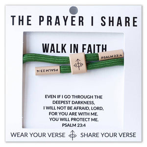 WALK IN FAITH Prayer Cord Bracelet | Christian Athletes
