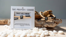 Load image into Gallery viewer, TRUST HIS TIMING Christian Cord Bracelet
