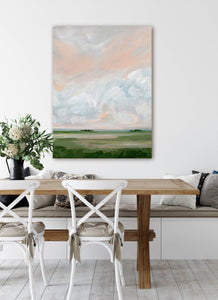 Rose Quartz Sky Stretched Canvas