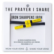 Load image into Gallery viewer, IRON SHARPENS IRON Bracelet, Christian Cord Bracelet
