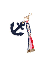 Load image into Gallery viewer, ANCHOR BAG CHARM/KEY RING,NAVY
