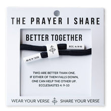 Load image into Gallery viewer, BETTER TOGETHER Bracelet, Christian Cord Bracelet
