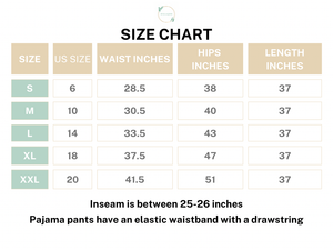 Cotton Pajama Pants Women - Midnight Swim