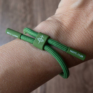 REST AND RESET Prayer Bracelet, Christian Athletes, Military
