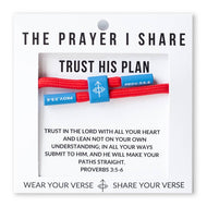 TRUST HIS PLAN Bible Verse Bracelet | Christian Athletes