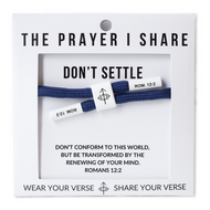 DON'T SETTLE Christian Cord Braceletg