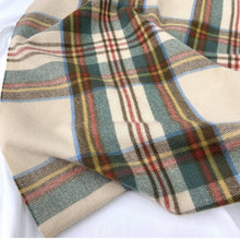 Load image into Gallery viewer, Plaid Winter Scarf-Vintage Tassel Shawl
