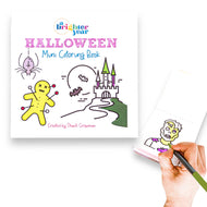 50 Pages Halloween Spooky-theme Mini Coloring Book for Adult