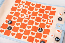 Load image into Gallery viewer, Roll Up 3-in-1 Game, Checkered Hearts
