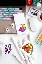 Load image into Gallery viewer, #OOTD Mini Coloring Book - outfit of the day- Fashion Themed Mini Coloring Book
