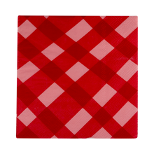 Load image into Gallery viewer, Plaid Cocktail Napkin
