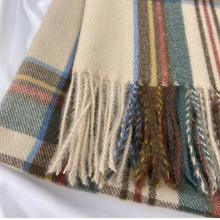 Load image into Gallery viewer, Plaid Winter Scarf-Vintage Tassel Shawl
