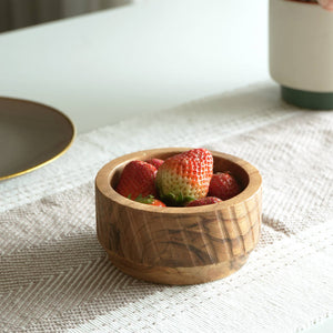 5" Textured Wood Bowl