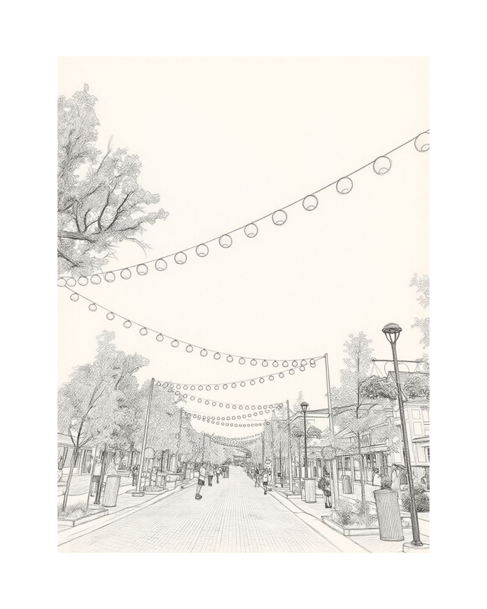 8x10 art print - lake street