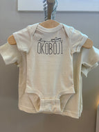 Onesie in natural-short sleeve