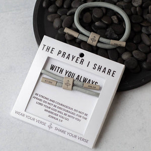 WITH YOU ALWAYS Cord Bracelet | Christian Jewelry |Scripture