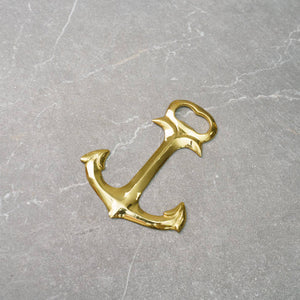 Golden Brass Anchor Bottle Opener