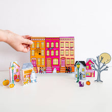 Load image into Gallery viewer, Color-Your-Own Halloween Village - DIY, Halloween Craft
