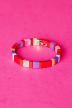 Load image into Gallery viewer, Late Start Enamel Beaded Colorful Summer Bracelet
