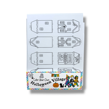 Load image into Gallery viewer, Color-Your-Own Halloween Village - DIY, Halloween Craft

