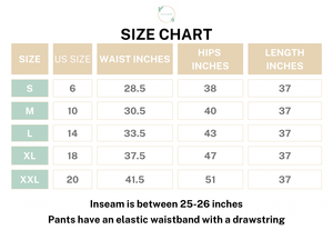 Cotton Pajama Pants Women - Floral Whispers