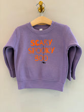 Load image into Gallery viewer, Scary spooky boo toddler crew-lavender
