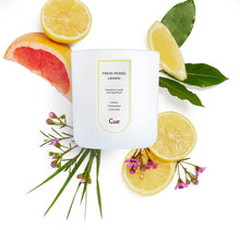 Load image into Gallery viewer, cue signature candle - fresh picked lemon
