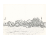 8x10 art print - arnolds park