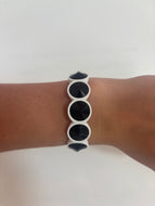 the jewel bracelet - black + white