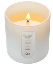 Load image into Gallery viewer, cue signature candle - fresh picked lemon
