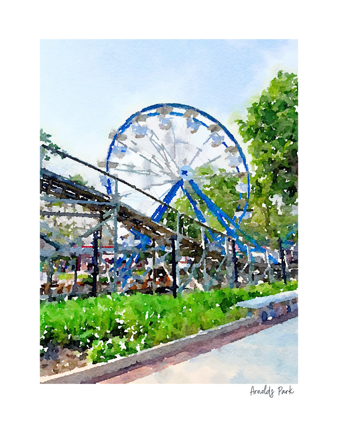 Ferris wheel print