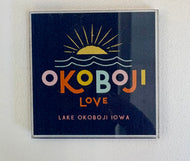 Magnet - okoboji love - 2”x2”