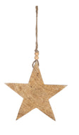 Small wood star ornament
