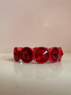 The jewel bracelet - bright red
