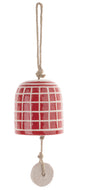 Ceramic check bell- red