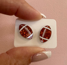 Load image into Gallery viewer, Football Stud Earrings
