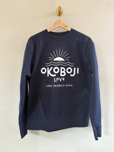 Navy crew - white logo