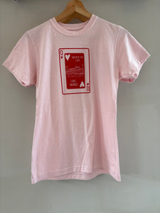 Queen of the lake pink tee
