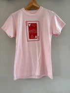 Queen of the lake pink tee